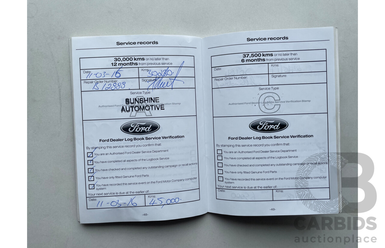 07/2014 Ford Kuga TREND (AWD) AWD TF 4D Wagon White 1.6L