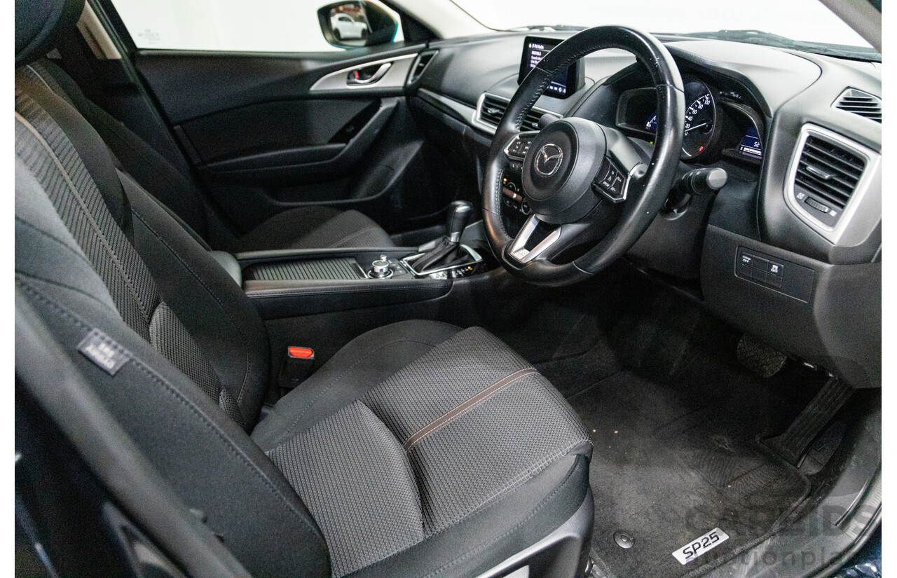 05/2018 Mazda 3 SP25 BN MY18 4D Sedan Deep Crystal Blue Metallic 2.5L