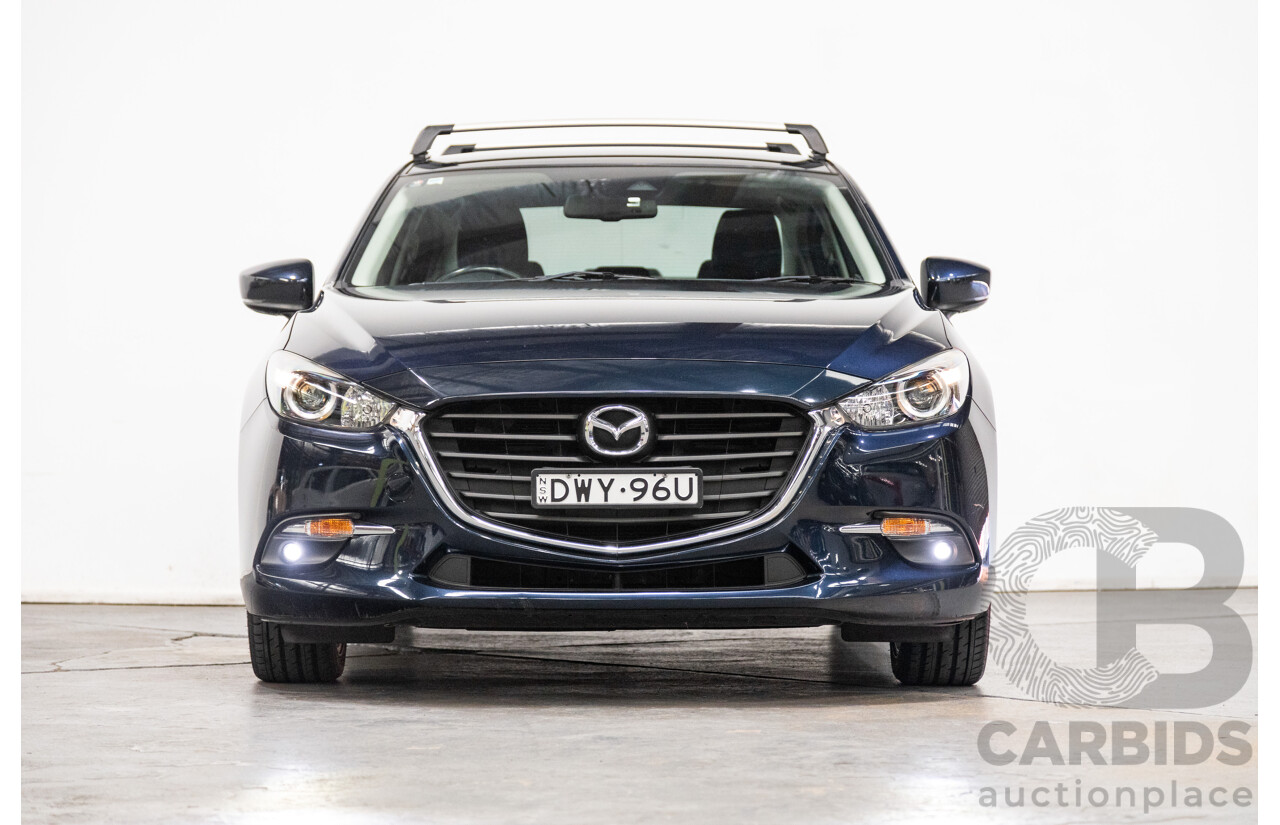 05/2018 Mazda 3 SP25 BN MY18 4D Sedan Deep Crystal Blue Metallic 2.5L