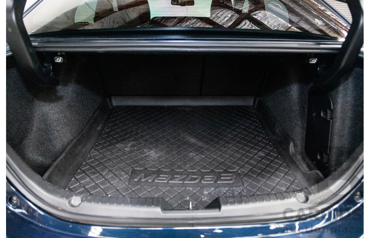 05/2018 Mazda 3 SP25 BN MY18 4D Sedan Deep Crystal Blue Metallic 2.5L