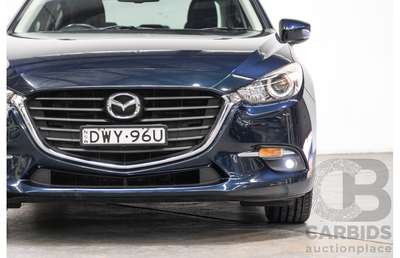 05/2018 Mazda 3 SP25 BN MY18 4D Sedan Deep Crystal Blue Metallic 2.5L