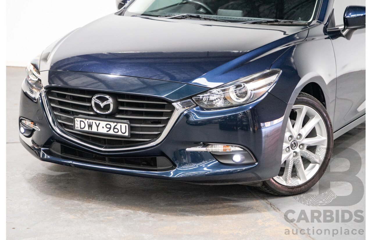 05/2018 Mazda 3 SP25 BN MY18 4D Sedan Deep Crystal Blue Metallic 2.5L