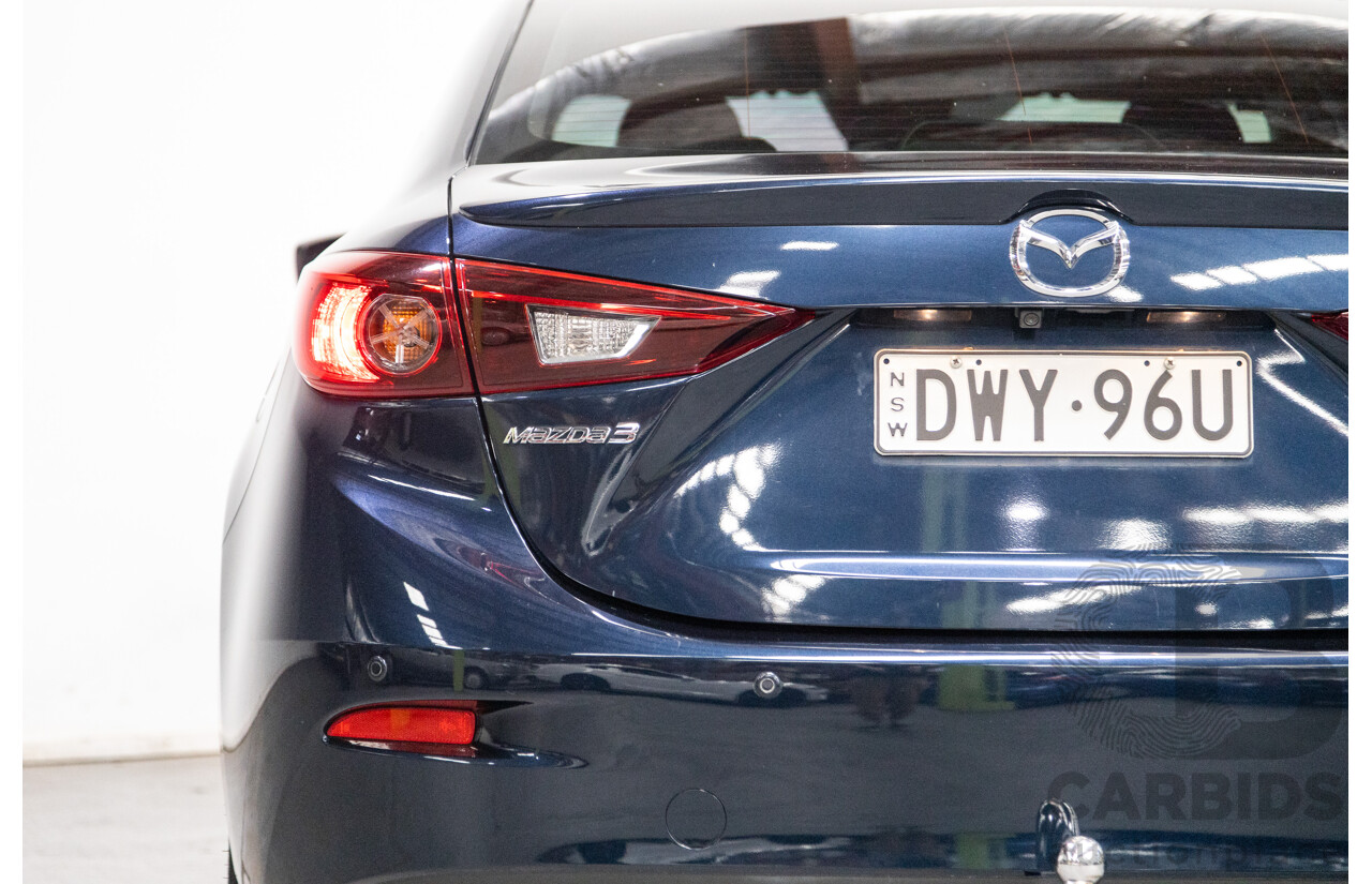 05/2018 Mazda 3 SP25 BN MY18 4D Sedan Deep Crystal Blue Metallic 2.5L