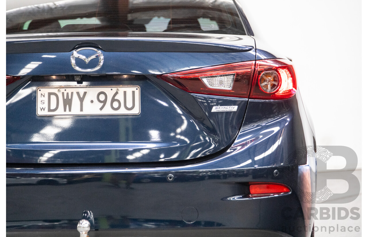 05/2018 Mazda 3 SP25 BN MY18 4D Sedan Deep Crystal Blue Metallic 2.5L