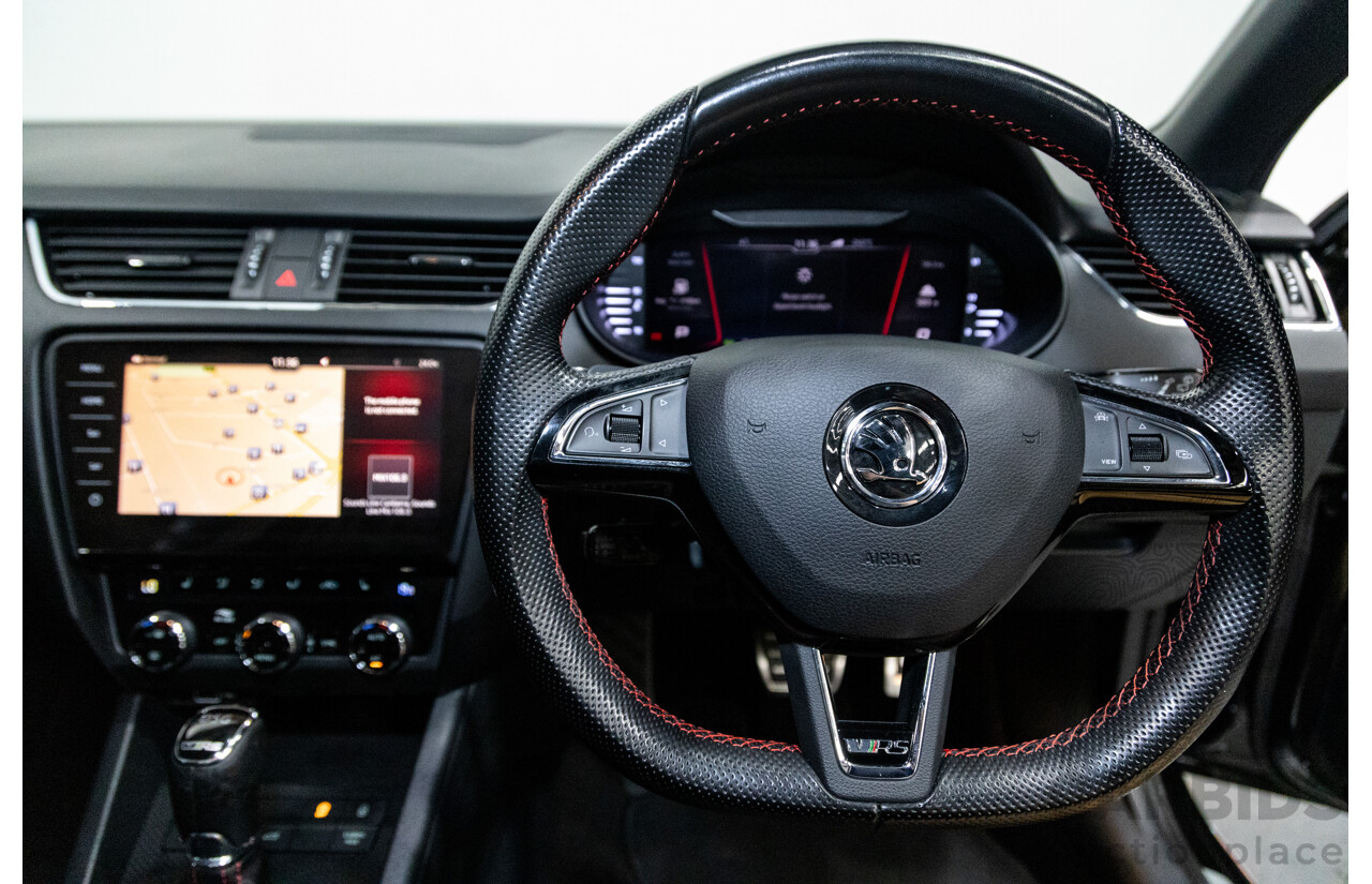 05/2019 Skoda Octavia RS 245 180 TSI NE MY19 4D Wagon Metallic Black Turbo 2.0L