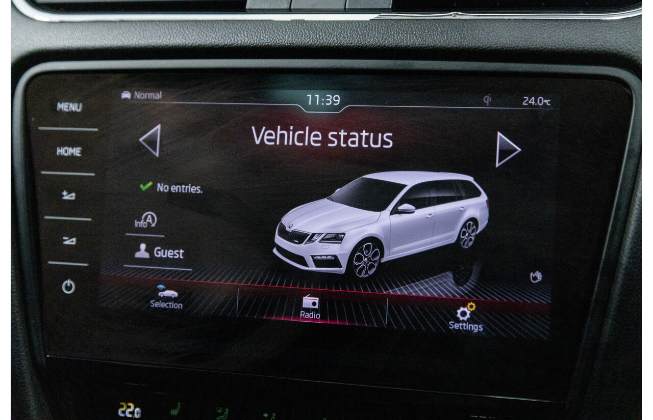 05/2019 Skoda Octavia RS 245 180 TSI NE MY19 4D Wagon Metallic Black Turbo 2.0L