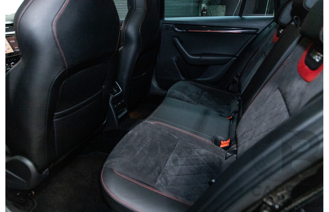 05/2019 Skoda Octavia RS 245 180 TSI NE MY19 4D Wagon Metallic Black Turbo 2.0L