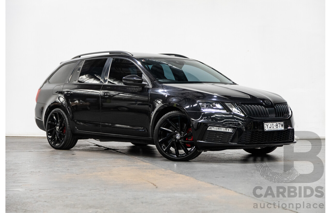 05/2019 Skoda Octavia RS 245 180 TSI NE MY19 4D Wagon Metallic Black Turbo 2.0L