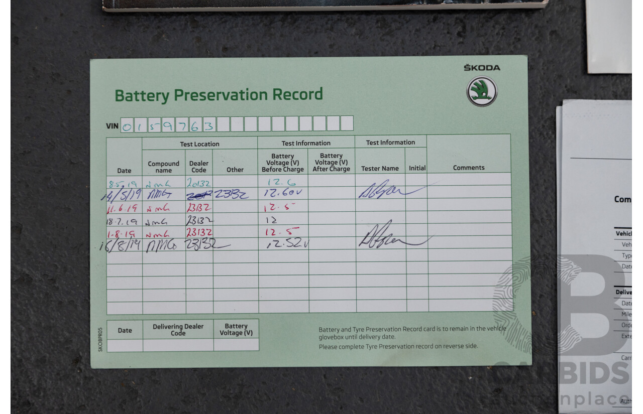 05/2019 Skoda Octavia RS 245 180 TSI NE MY19 4D Wagon Metallic Black Turbo 2.0L