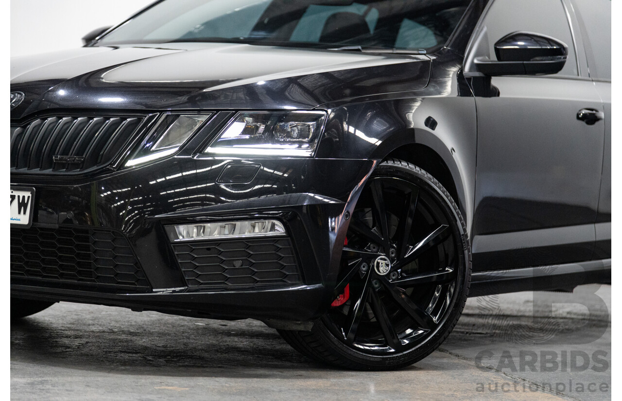 05/2019 Skoda Octavia RS 245 180 TSI NE MY19 4D Wagon Metallic Black Turbo 2.0L