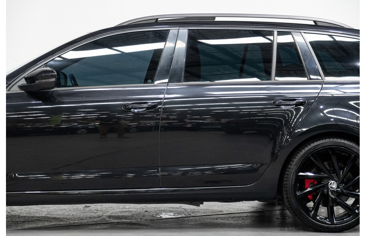 05/2019 Skoda Octavia RS 245 180 TSI NE MY19 4D Wagon Metallic Black Turbo 2.0L