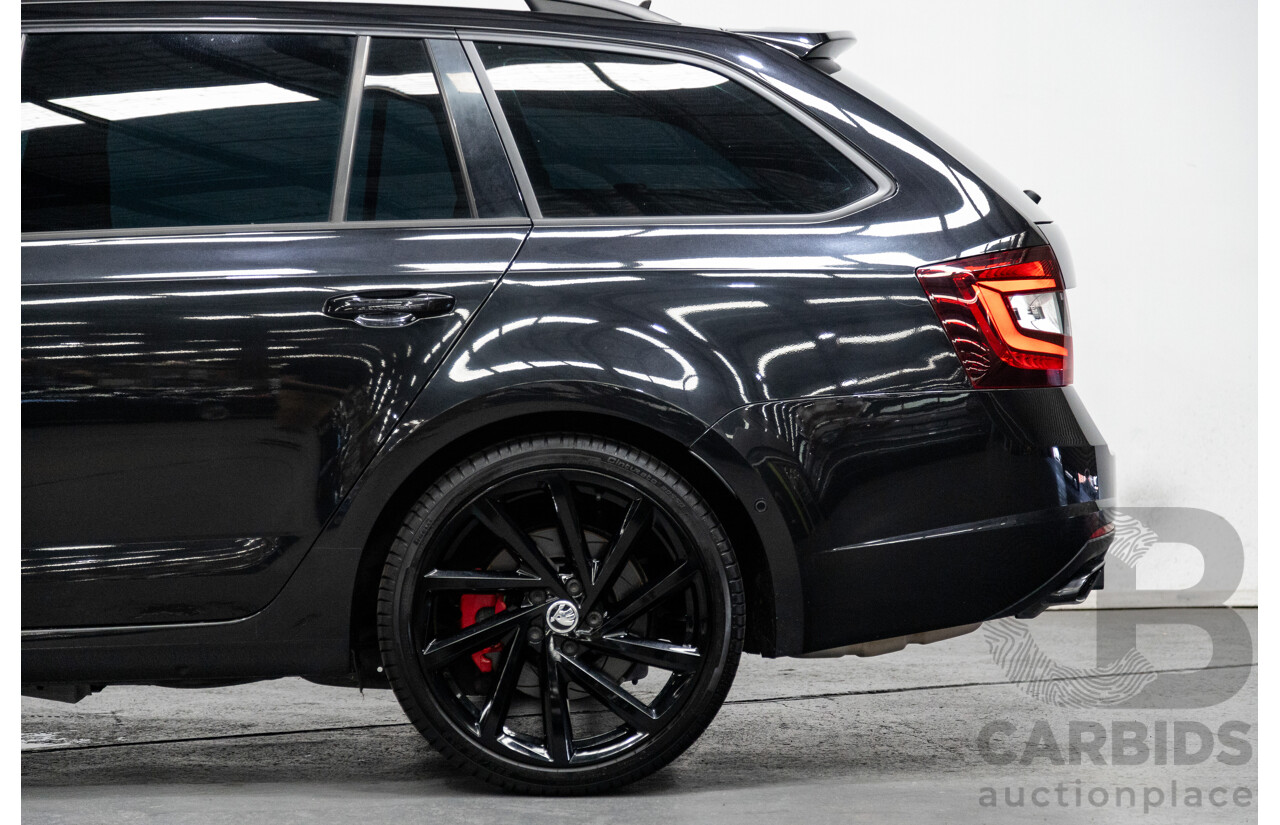 05/2019 Skoda Octavia RS 245 180 TSI NE MY19 4D Wagon Metallic Black Turbo 2.0L