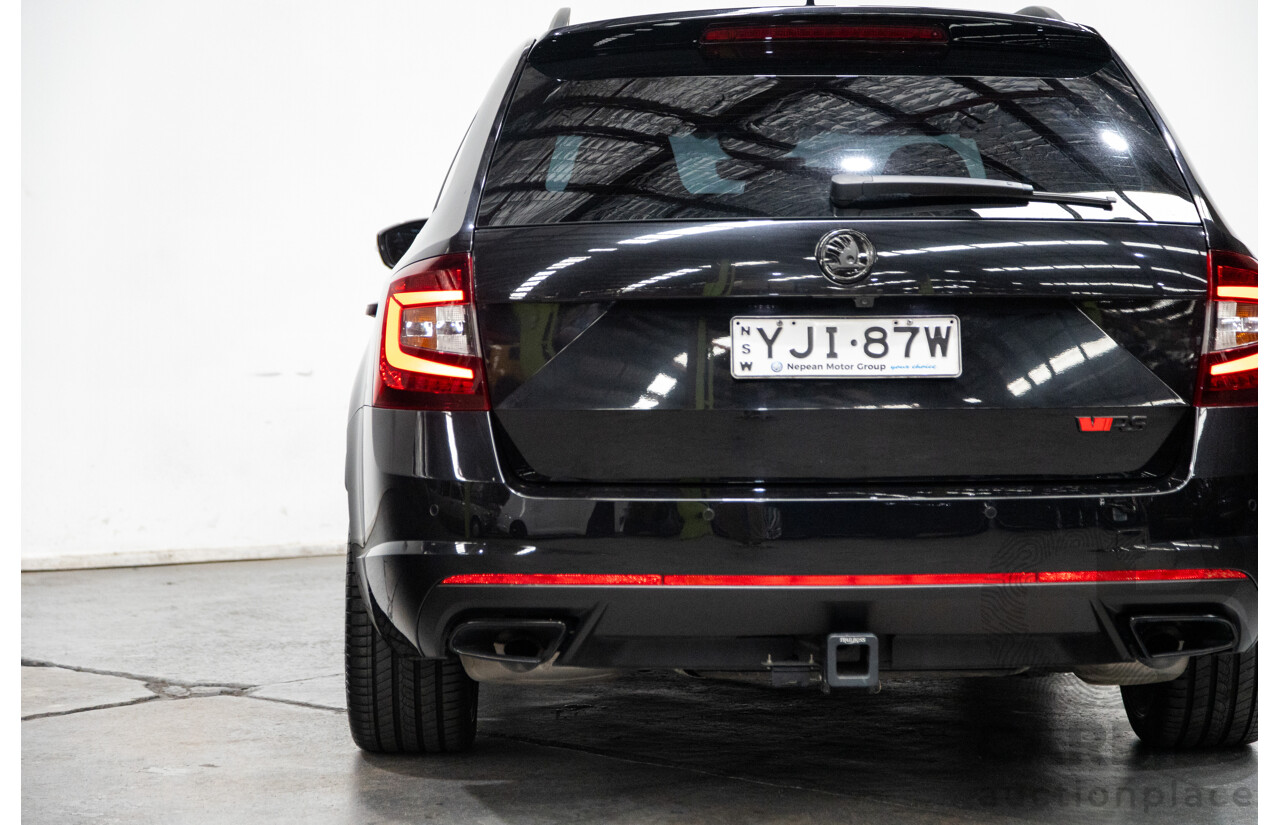 05/2019 Skoda Octavia RS 245 180 TSI NE MY19 4D Wagon Metallic Black Turbo 2.0L