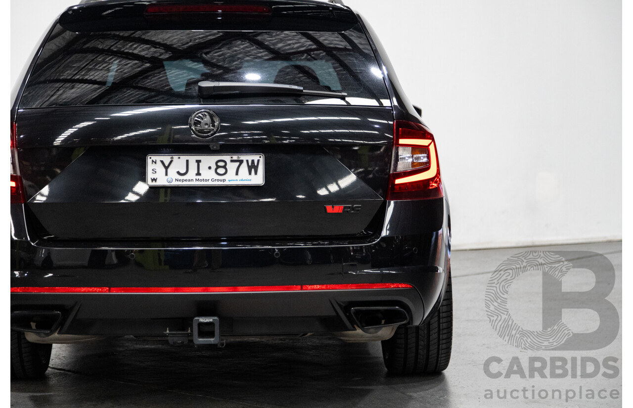 05/2019 Skoda Octavia RS 245 180 TSI NE MY19 4D Wagon Metallic Black Turbo 2.0L