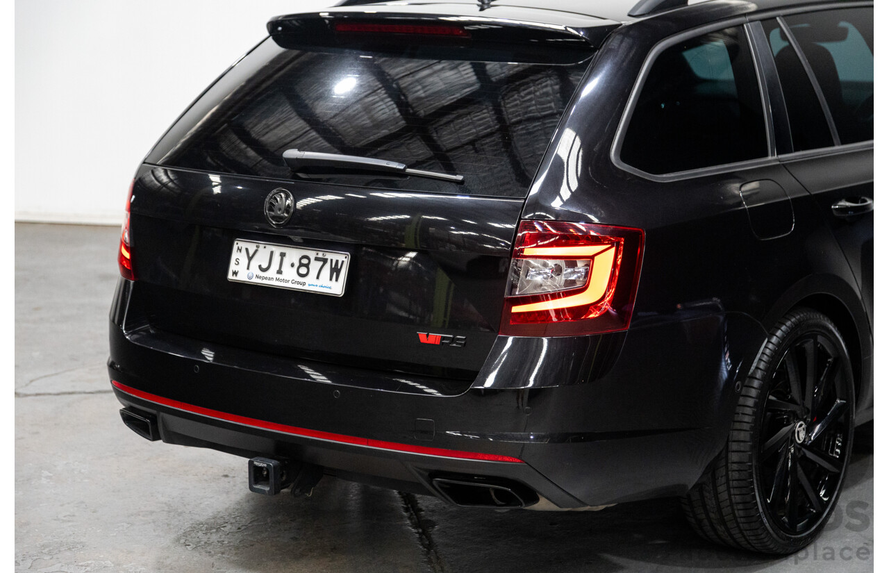 05/2019 Skoda Octavia RS 245 180 TSI NE MY19 4D Wagon Metallic Black Turbo 2.0L