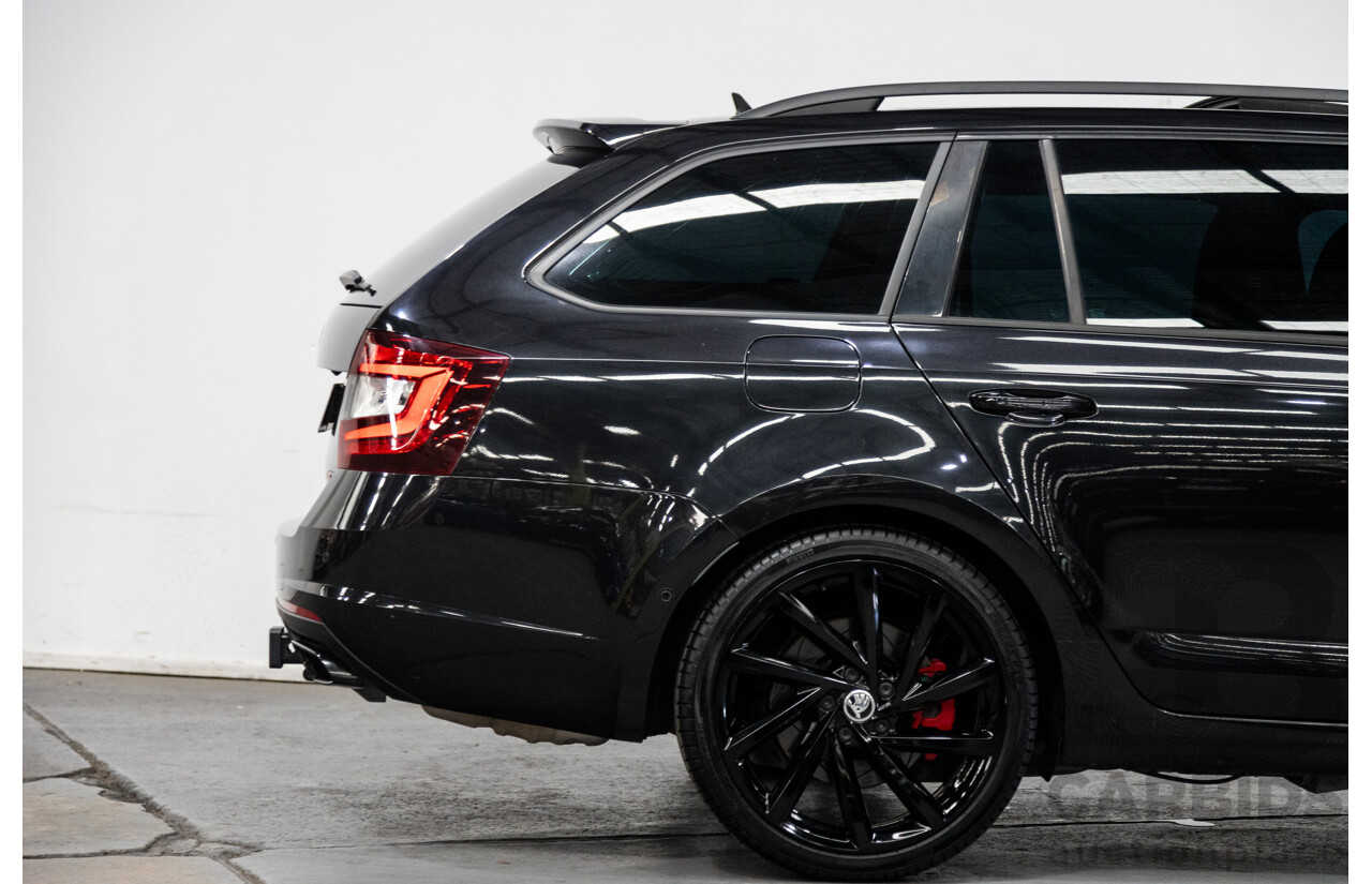 05/2019 Skoda Octavia RS 245 180 TSI NE MY19 4D Wagon Metallic Black Turbo 2.0L