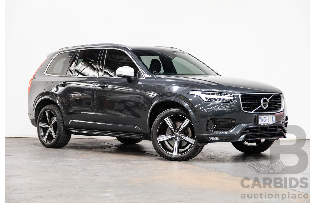 11/2016 Volvo XC90 D5 R-Design (AWD) 256 MY17 4D Wagon Grey Twin Turbo Diesel 2.0L - 7 Seater