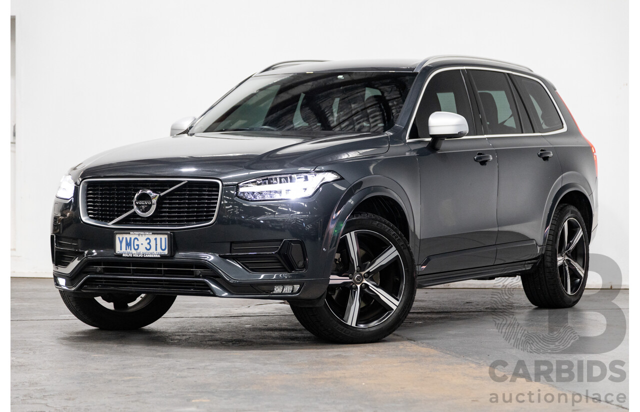 11/2016 Volvo XC90 D5 R-Design (AWD) 256 MY17 4D Wagon Grey Twin Turbo Diesel 2.0L - 7 Seater