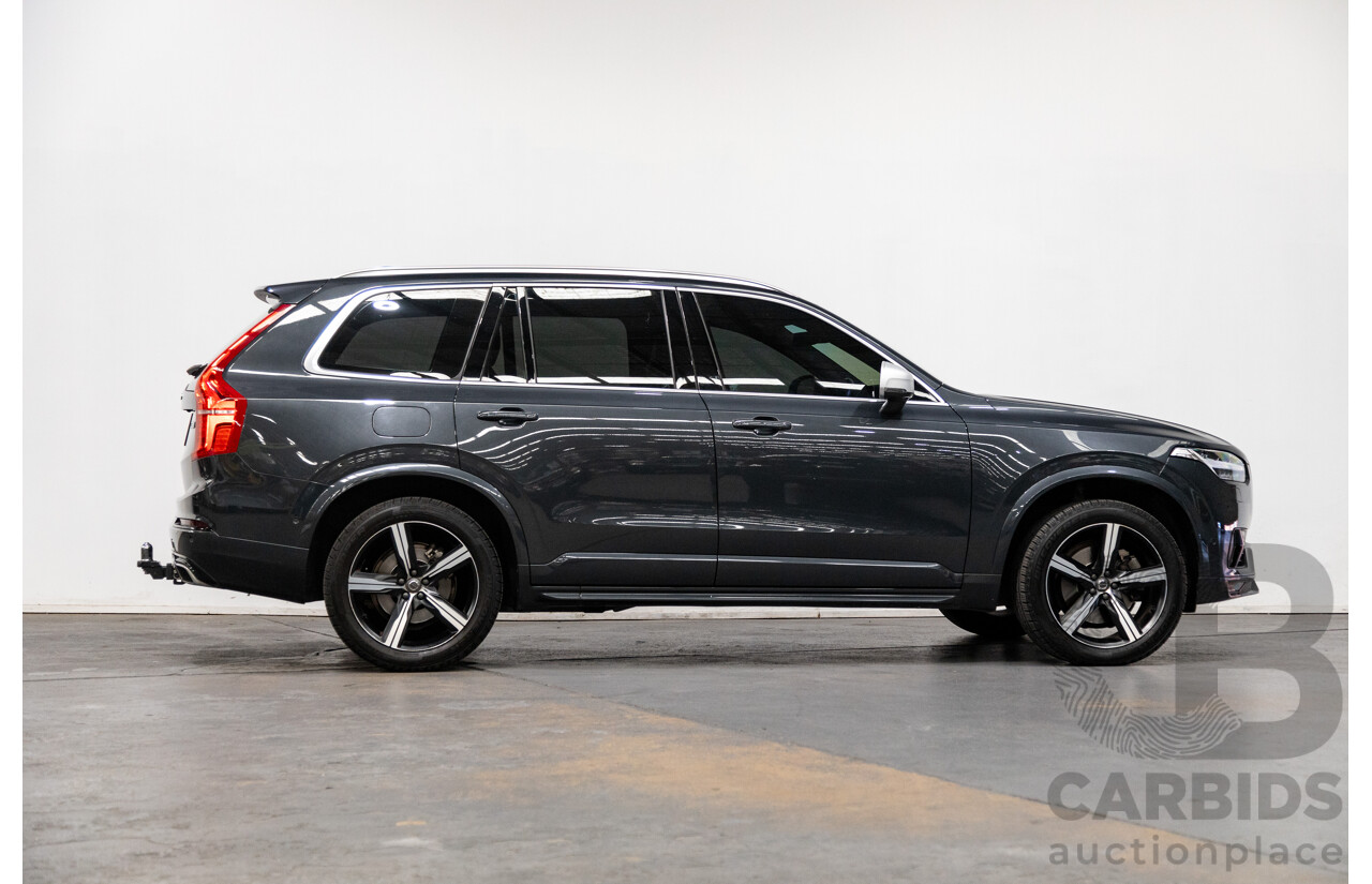 11/2016 Volvo XC90 D5 R-Design (AWD) 256 MY17 4D Wagon Grey Twin Turbo Diesel 2.0L - 7 Seater