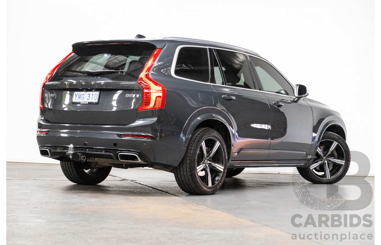 11/2016 Volvo XC90 D5 R-Design (AWD) 256 MY17 4D Wagon Grey Twin Turbo Diesel 2.0L - 7 Seater