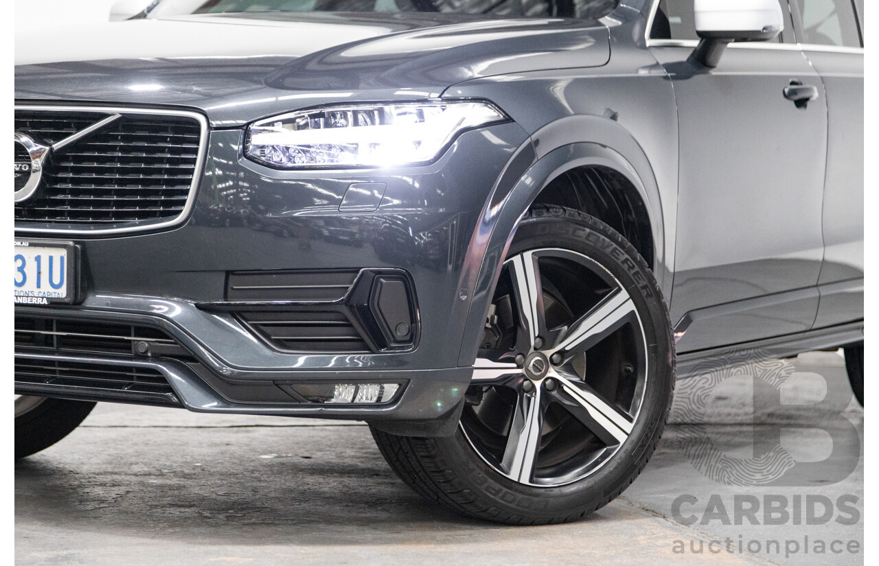 11/2016 Volvo XC90 D5 R-Design (AWD) 256 MY17 4D Wagon Grey Twin Turbo Diesel 2.0L - 7 Seater