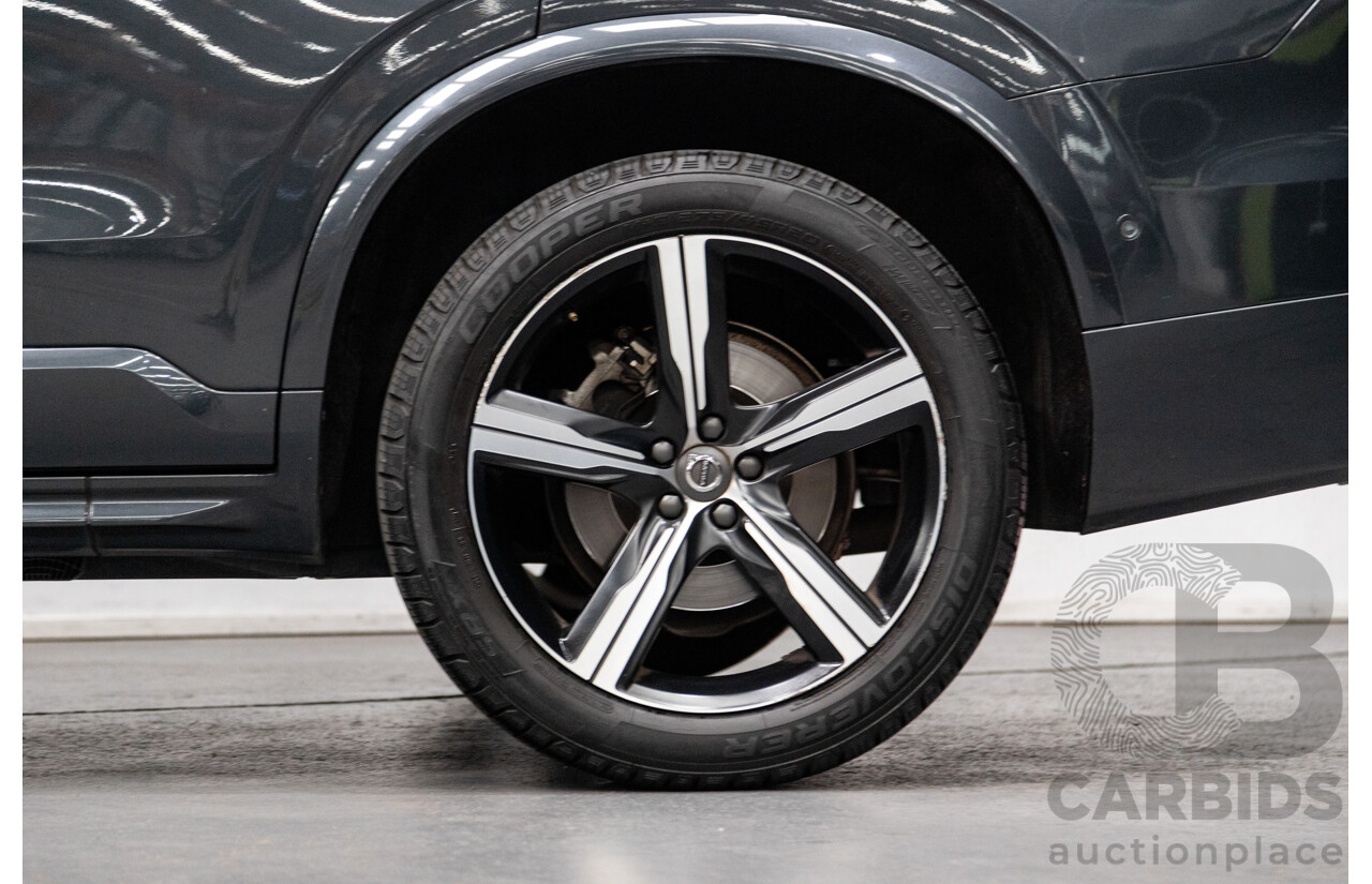 11/2016 Volvo XC90 D5 R-Design (AWD) 256 MY17 4D Wagon Grey Twin Turbo Diesel 2.0L - 7 Seater