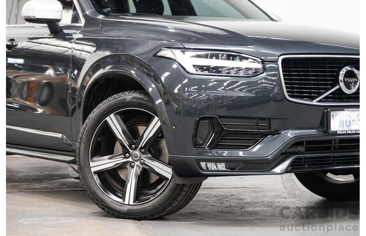 11/2016 Volvo XC90 D5 R-Design (AWD) 256 MY17 4D Wagon Grey Twin Turbo Diesel 2.0L - 7 Seater
