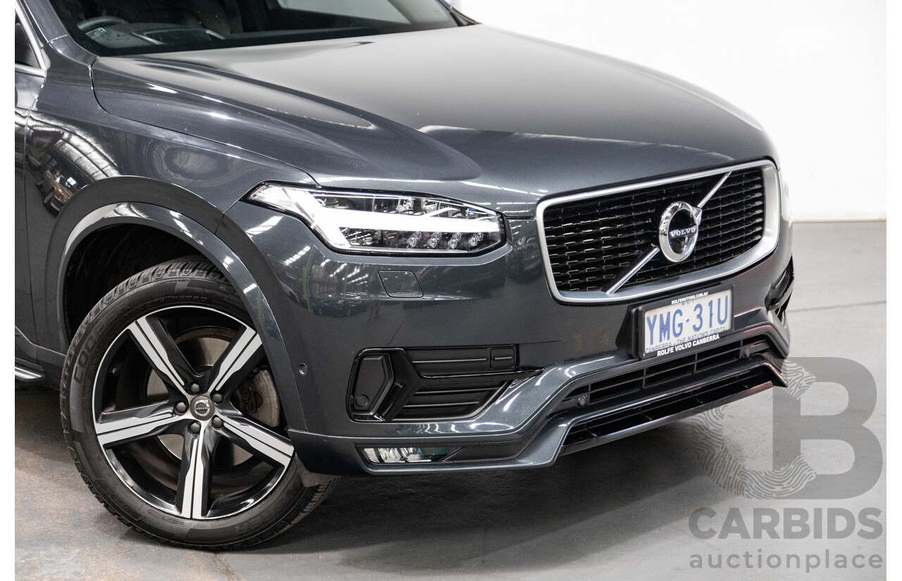 11/2016 Volvo XC90 D5 R-Design (AWD) 256 MY17 4D Wagon Grey Twin Turbo Diesel 2.0L - 7 Seater