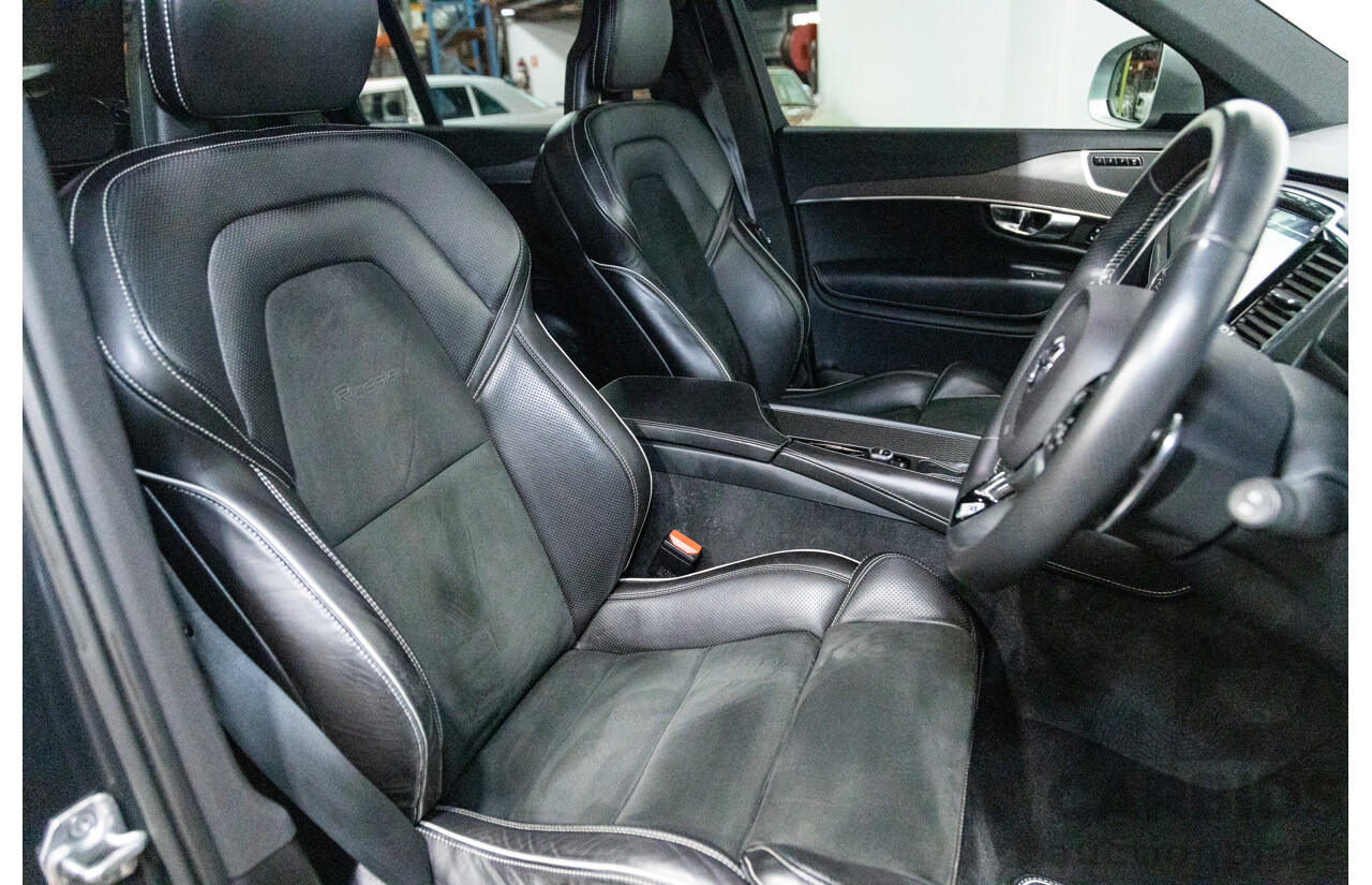 11/2016 Volvo XC90 D5 R-Design (AWD) 256 MY17 4D Wagon Grey Twin Turbo Diesel 2.0L - 7 Seater