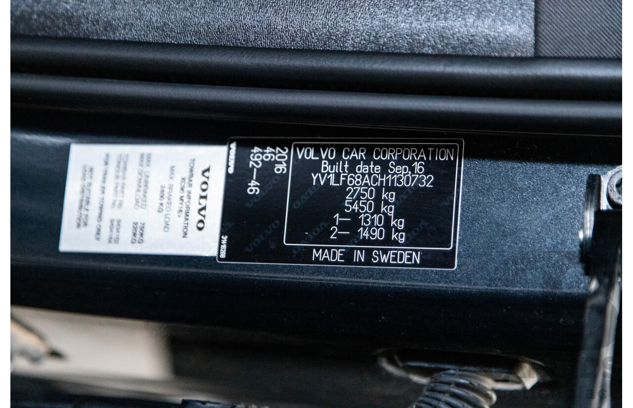 11/2016 Volvo XC90 D5 R-Design (AWD) 256 MY17 4D Wagon Grey Twin Turbo Diesel 2.0L - 7 Seater