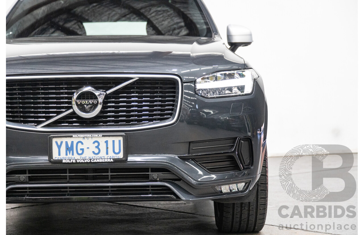 11/2016 Volvo XC90 D5 R-Design (AWD) 256 MY17 4D Wagon Grey Twin Turbo Diesel 2.0L - 7 Seater