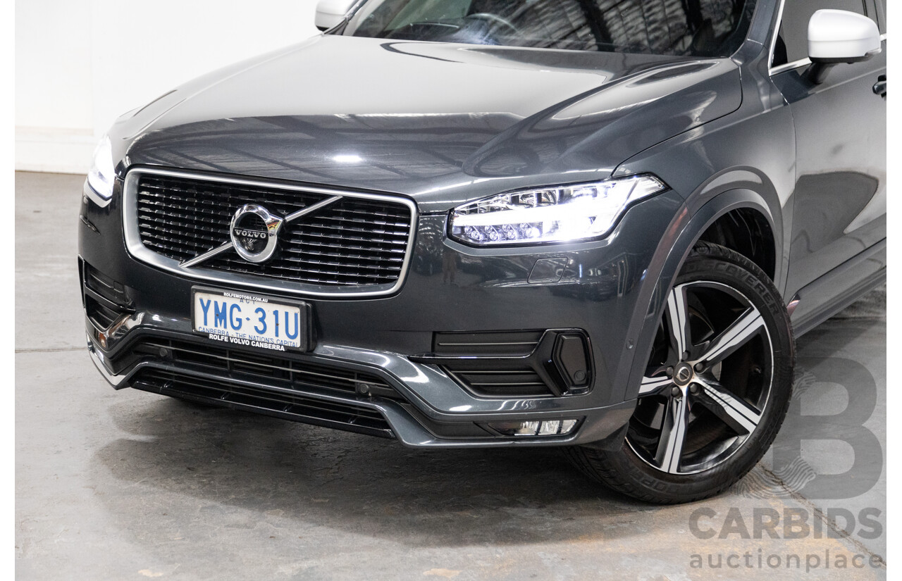 11/2016 Volvo XC90 D5 R-Design (AWD) 256 MY17 4D Wagon Grey Twin Turbo Diesel 2.0L - 7 Seater