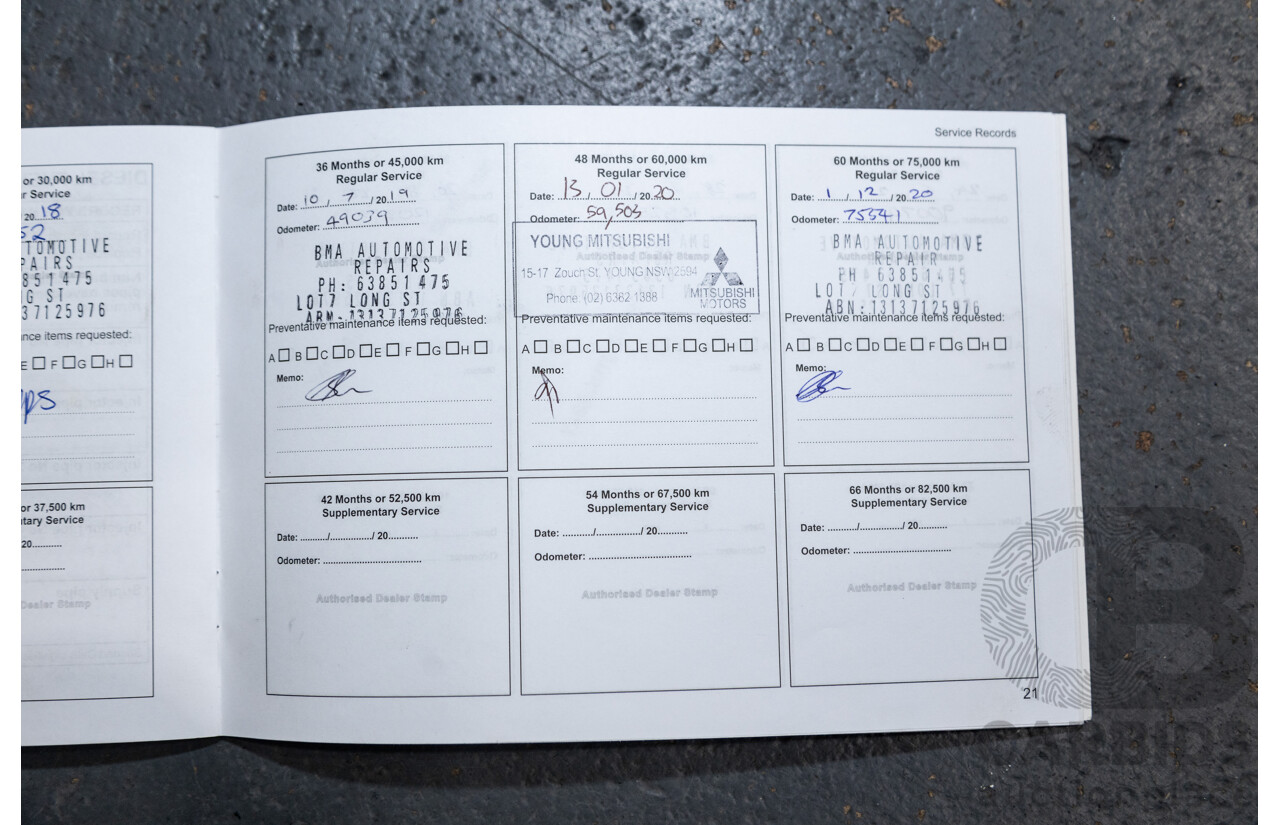 10/2016 Mitsubishi Pajero Sport GLX (4x4) MY16 4D Wagon Grey Turbo Diesel 2.4L