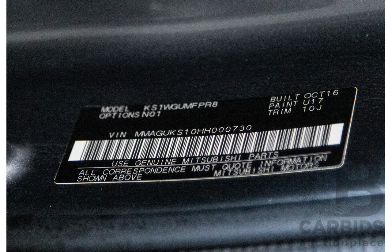 10/2016 Mitsubishi Pajero Sport GLX (4x4) MY16 4D Wagon Grey Turbo Diesel 2.4L