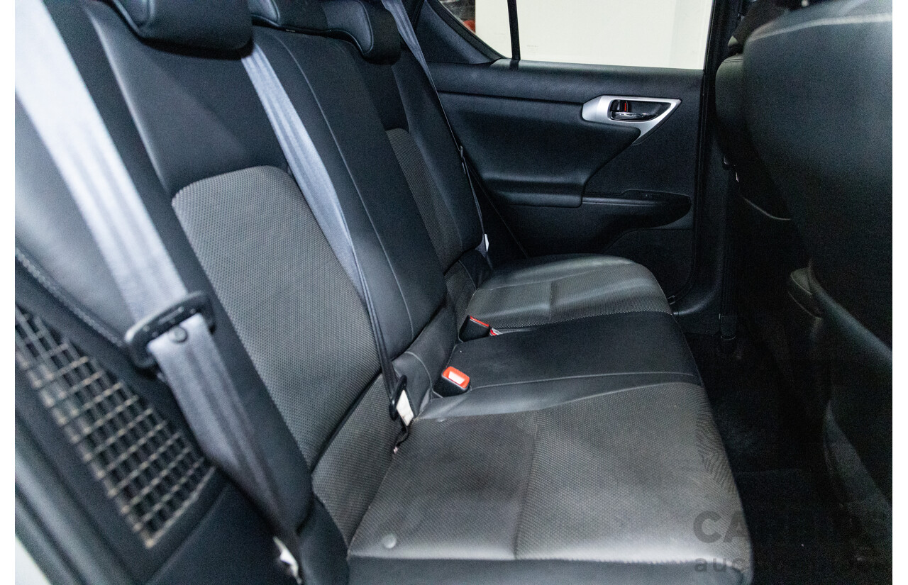 03/2013 Lexus CT 200H Hybrid F-Sport ZWA10R MY13 Upgrade 5D Hatchback Silver 1.8L - Hybrid