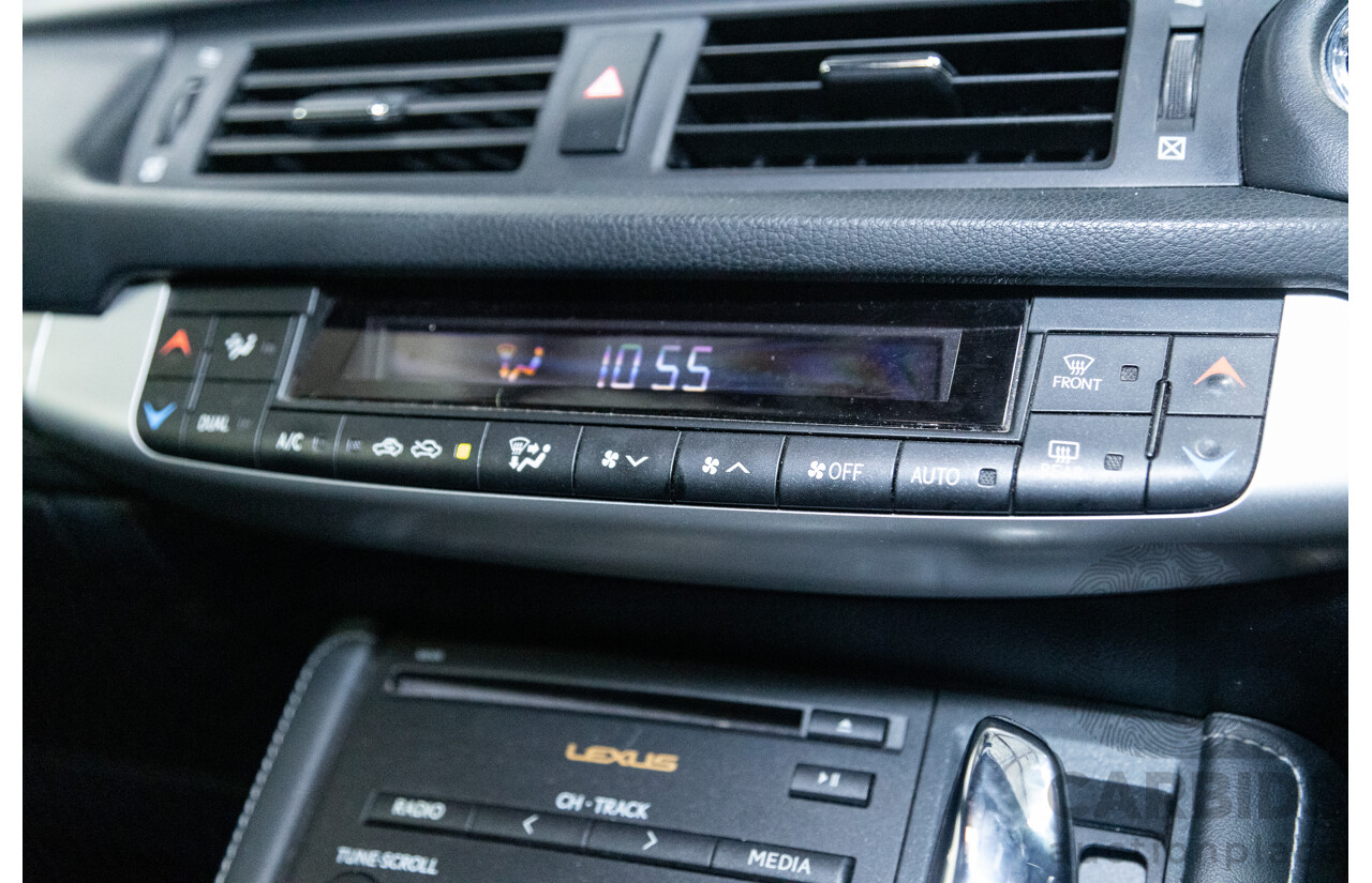 03/2013 Lexus CT 200H Hybrid F-Sport ZWA10R MY13 Upgrade 5D Hatchback Silver 1.8L - Hybrid