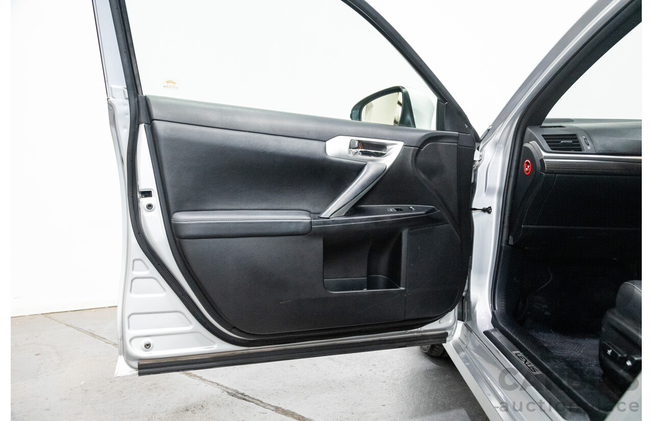 03/2013 Lexus CT 200H Hybrid F-Sport ZWA10R MY13 Upgrade 5D Hatchback Silver 1.8L - Hybrid