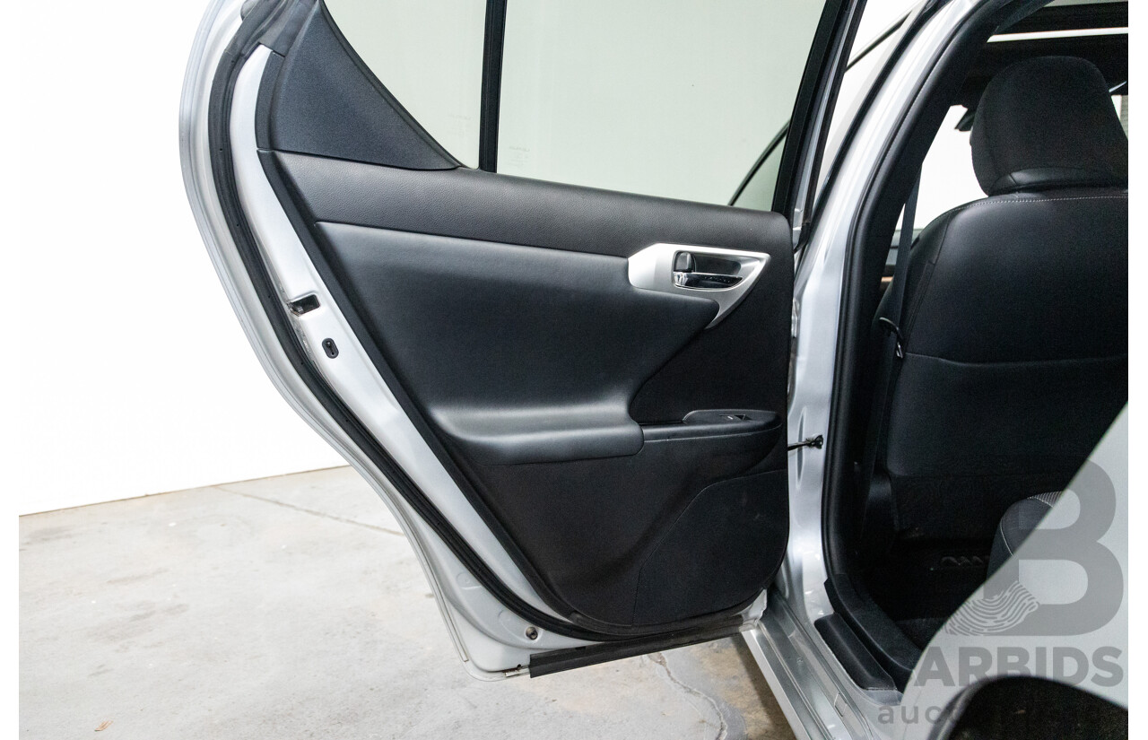 03/2013 Lexus CT 200H Hybrid F-Sport ZWA10R MY13 Upgrade 5D Hatchback Silver 1.8L - Hybrid