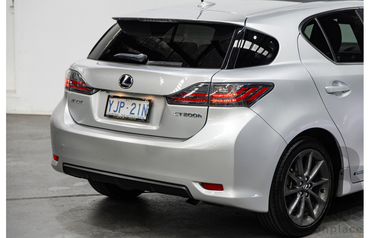03/2013 Lexus CT 200H Hybrid F-Sport ZWA10R MY13 Upgrade 5D Hatchback Silver 1.8L - Hybrid