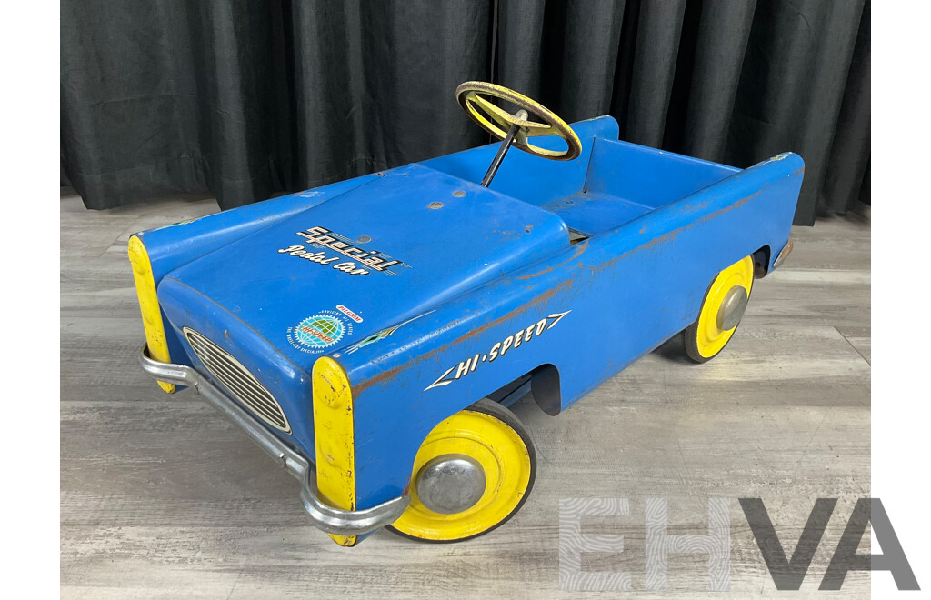 Rare Pilgrim Hi Speed Special Steel Pedal Car, Made in Australia