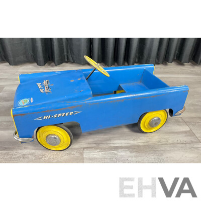 Rare Pilgrim Hi Speed Special Steel Pedal Car, Made in Australia