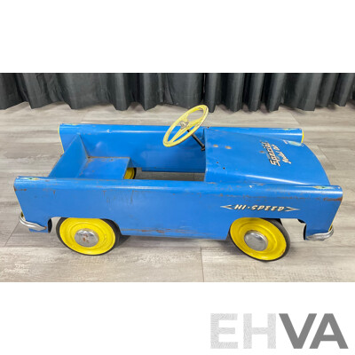Rare Pilgrim Hi Speed Special Steel Pedal Car, Made in Australia