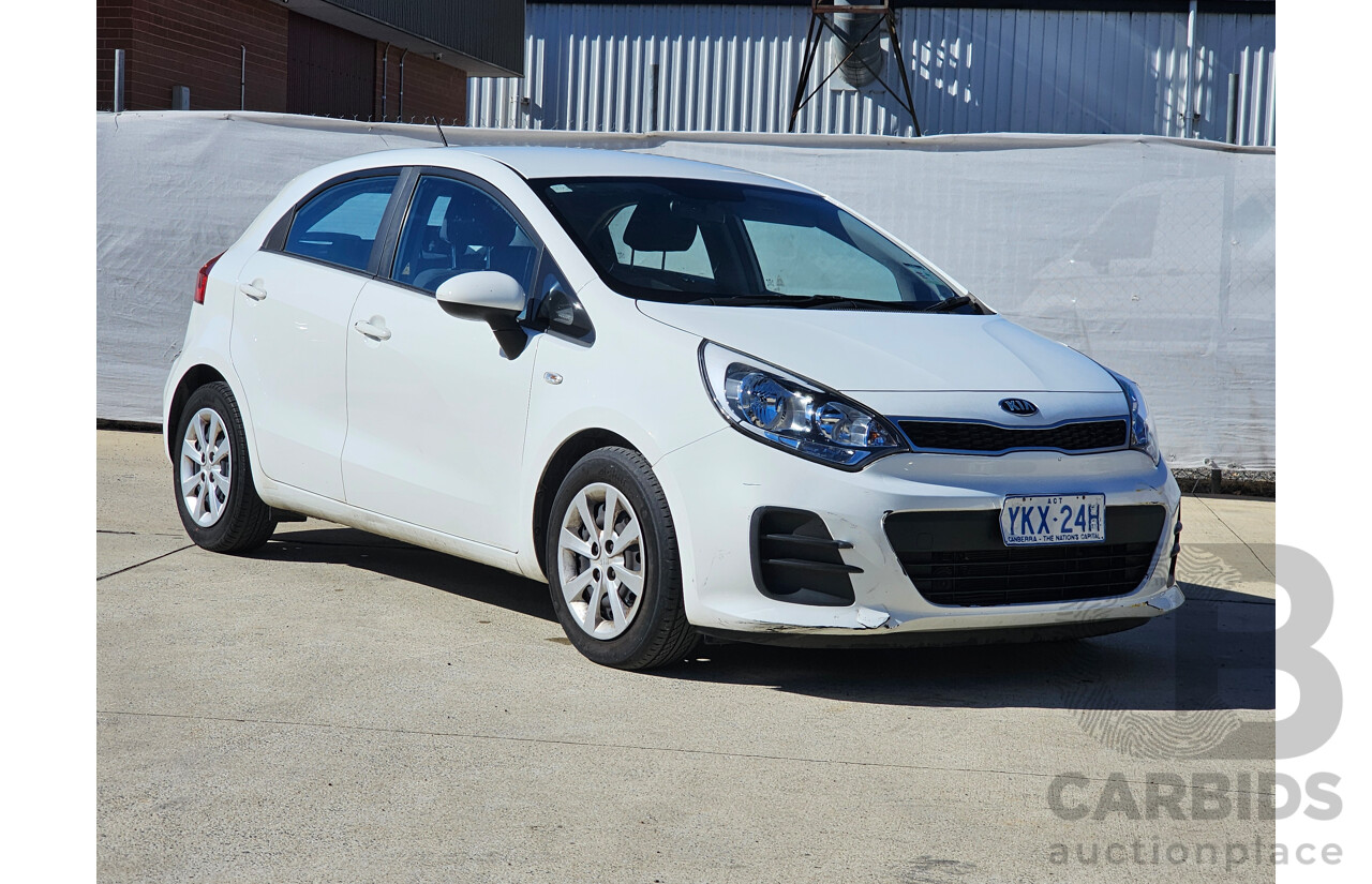 6/2015 Kia RIO S UB MY15 5d Hatchback White 1.4L