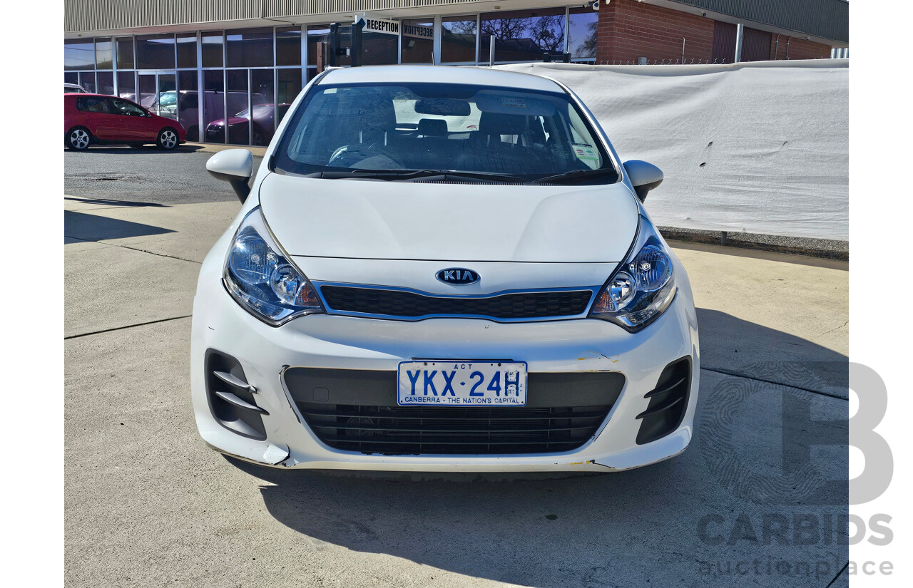 6/2015 Kia RIO S UB MY15 5d Hatchback White 1.4L
