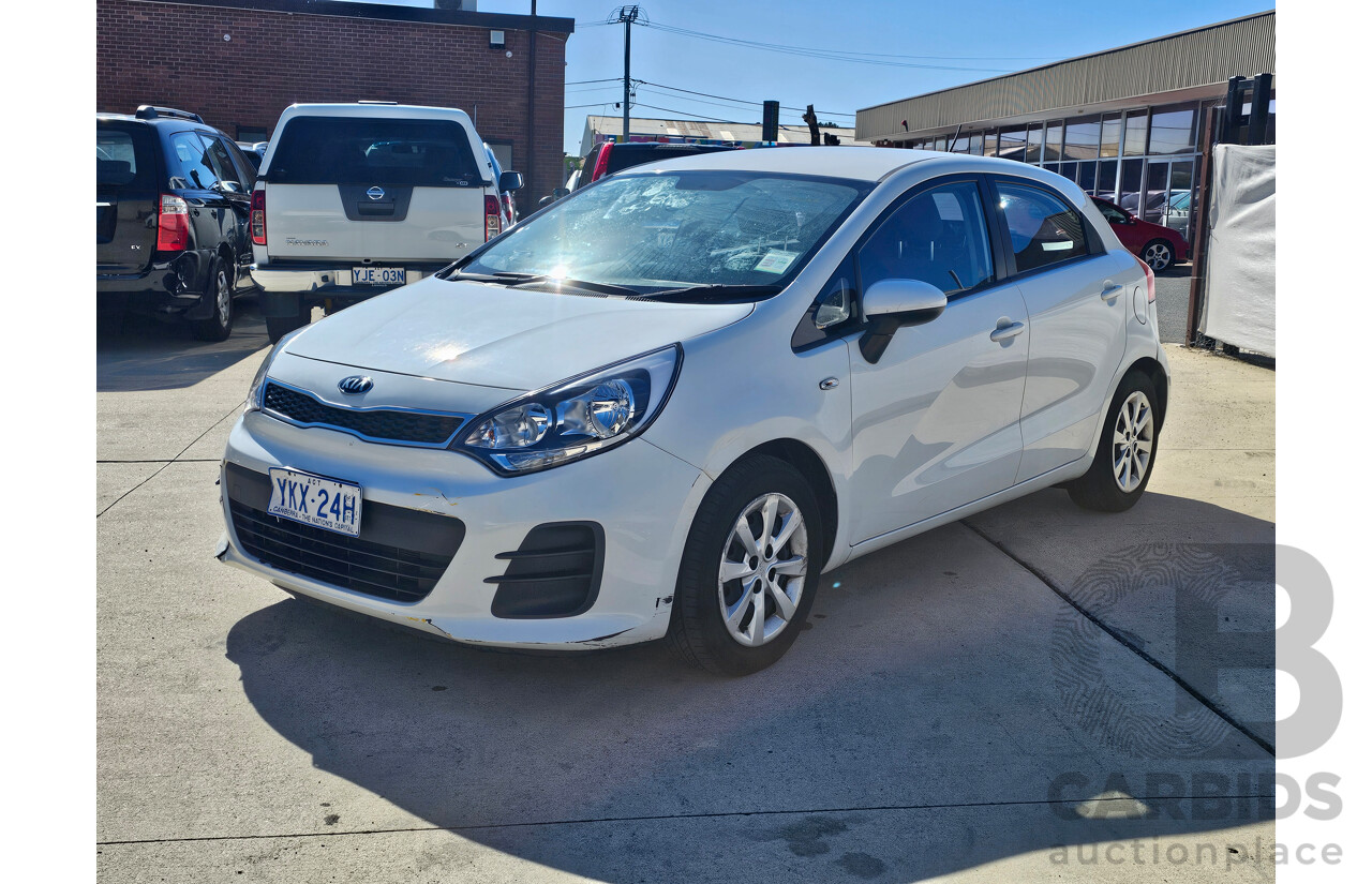 6/2015 Kia RIO S UB MY15 5d Hatchback White 1.4L