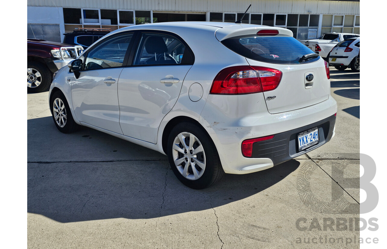 6/2015 Kia RIO S UB MY15 5d Hatchback White 1.4L