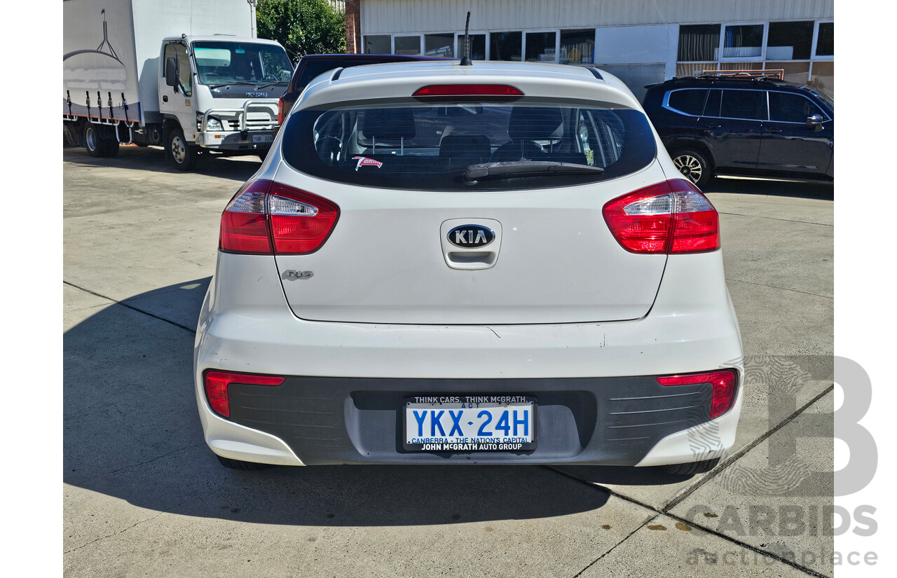 6/2015 Kia RIO S UB MY15 5d Hatchback White 1.4L