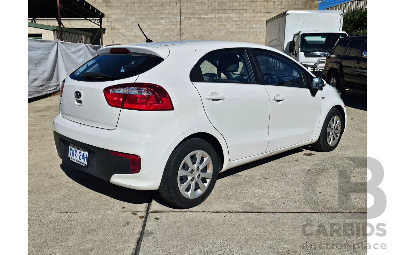 6/2015 Kia RIO S UB MY15 5d Hatchback White 1.4L