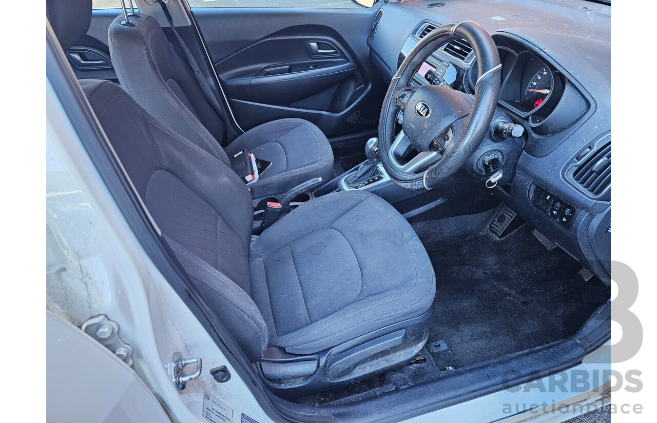 6/2015 Kia RIO S UB MY15 5d Hatchback White 1.4L