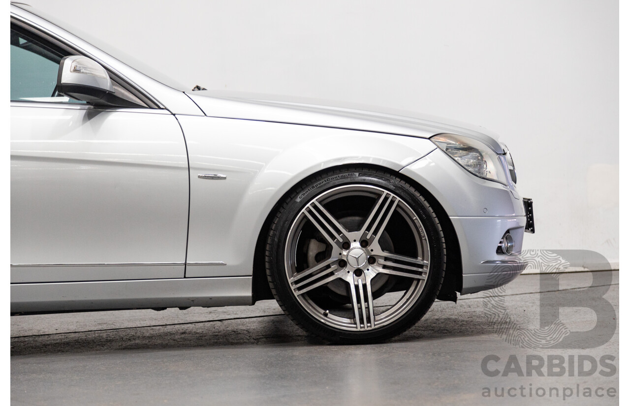 07/2007 Mercedes Benz C280 Avantgarde W204 4D Sedan Iridium Silver Metallic V6 3.0L